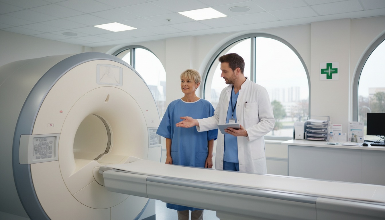 Machine IRM dans un environnement médical moderne