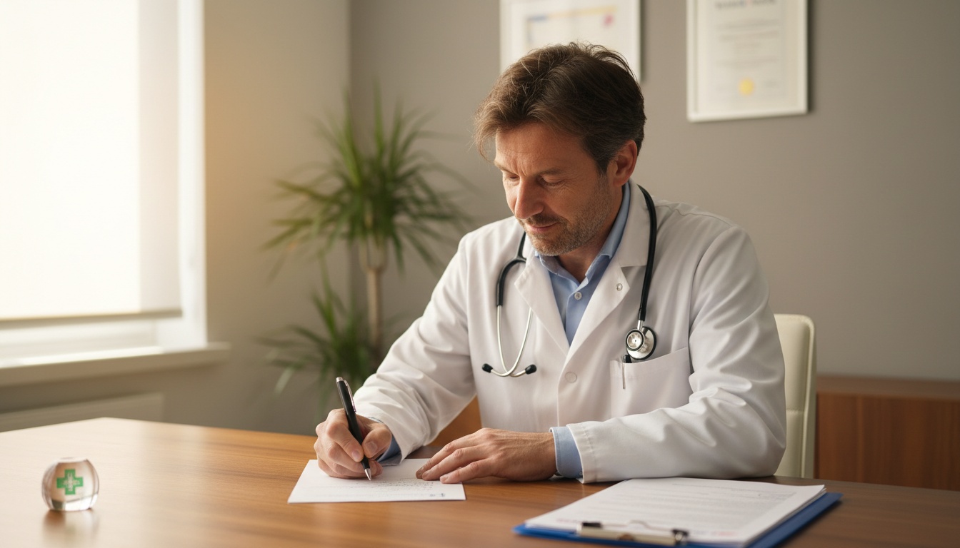 Une ordonnance médicale avec une écriture illisible